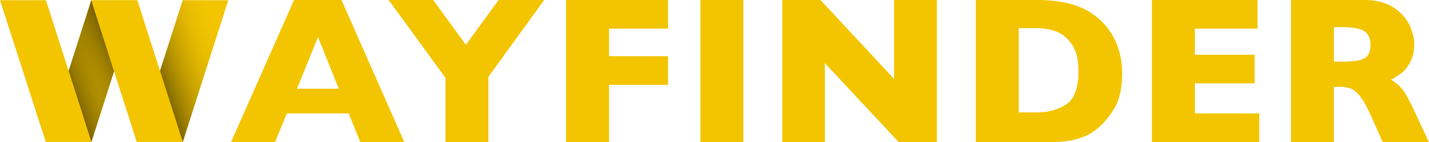 Wayfinder Logo Word Yellow
