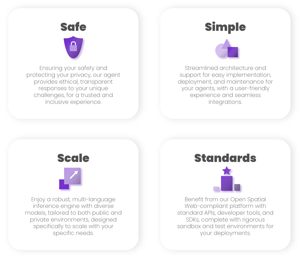 Safe Simple Scale Standards