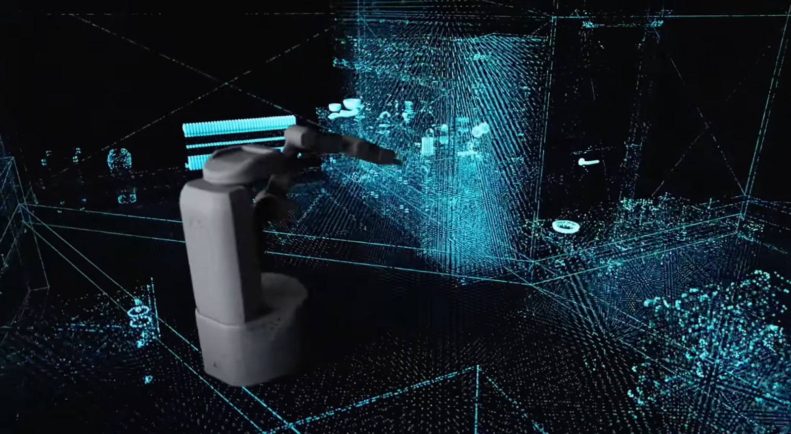 Robotics on table - computer view